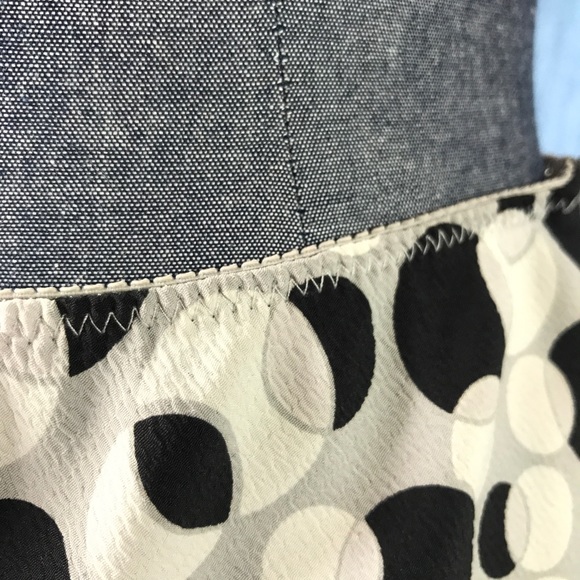 The Limited XS Black White Gray Polkadot Skirt - Picture 6 of 7